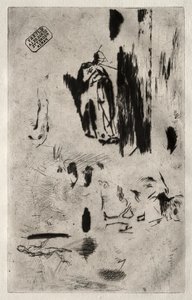 スケッチ付きプレート 作： Jean Francois Millet