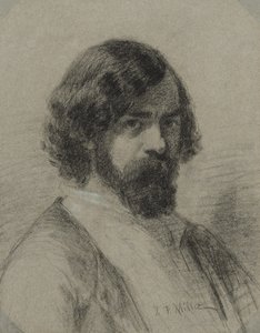 水仙ヴァージル・ディアス・デ・ラ・ペーニャの肖像 作： Jean Francois Millet