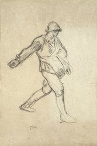 「種まき」のための研究 作： Jean Francois Millet