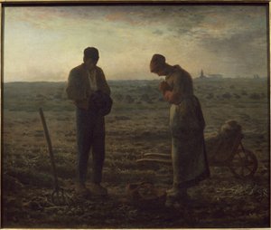 アンジェラス - キャンバスに油彩 作： Jean Francois Millet