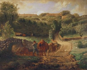 グレヴィルのいとこのハムレット、1865-73年頃 作： Jean Francois Millet
