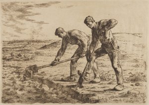 ディガーズ、1814-75 作： Jean Francois Millet