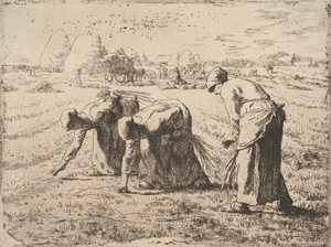 グリーナーズ、1855-56年頃（チャインコレのエッチング） 作： Jean Francois Millet