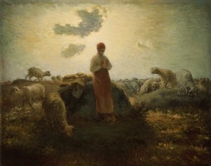 群れの番人、187174。 作： Jean Francois Millet