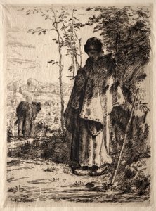 大きな羊飼い 作： Jean Francois Millet