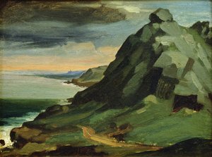キャテルの岩、またはハーグの断崖、1844 作： Jean Francois Millet