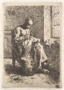 仕立て屋、1853年。 作： Jean Francois Millet