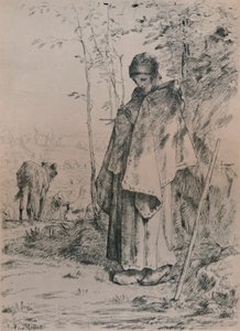 羊飼い、1862、1946 作： Jean Francois Millet