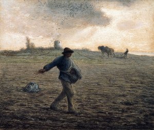 種まき、 作： Jean Francois Millet