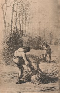 ウッドカッター、c1853 作： Jean Francois Millet