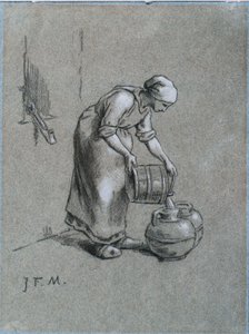 井戸の女 作： Jean Francois Millet