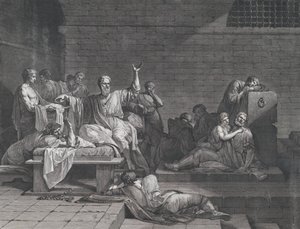 ソクラテスの死、1790年。 作： Jean François Pierre Peyron
