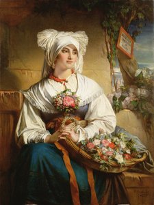 トリエステフラワーガール 作： Jean Francois Portaels