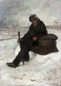 哲学者、雪の中のケミノット 作： Jean Francois Raffaelli