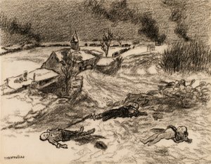 戦いの後 作： Jean Francois Raffaelli