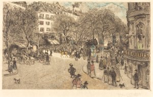 イタリア人の大通り 作： Jean Francois Raffaelli