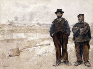 二人の労働者、 作： Jean Francois Raffaelli