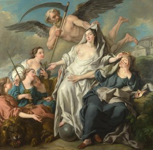 真実が明らかになる時 作： Jean François de Troy