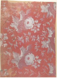 パターン化されたシルクのデザイン、1780年から1825年頃。 作： Jean François Bony.