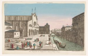 ヴェネツィアのサンティ ジョヴァンニ e パオロ教会の眺め St. Jean et St. Paul a Venise (オブジェクトのタイトル) 作： Jean François Daumont