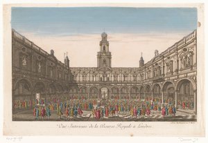 ロンドンの王立取引所の内部の眺め Vuë interieure de la Bourse Royale à Londres (オブジェクトのタイトル) 作： Jean François Daumont