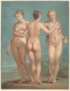 三大恩人 作： Jean François Janinet after Giovanni Antonio Pellegrini