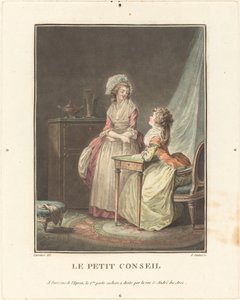 ちょっとしたアドバイス 作： Jean François Janinet after Nicolas Lavreince