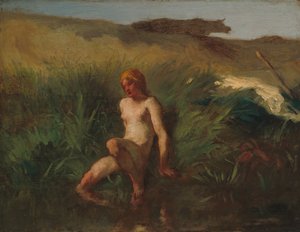 入浴者 作： Jean Francois Millet