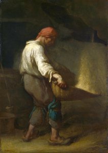 The Winnower（ロンドン） 作： Jean Francois Millet