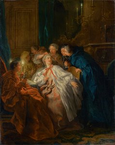 舞踏会の前に 作： Jean François de Troy