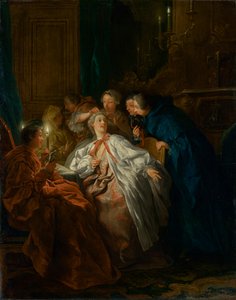 ボールの前、1735 作： Jean François de Troy