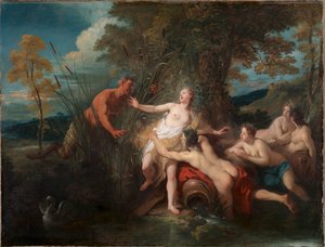 パンとシリンクス 作： Jean François de Troy