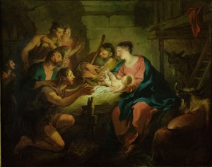 羊飼いの礼拝、1725 作： Jean François de Troy