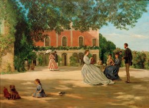 メリックのテラス 作： Jean Frederic Bazille