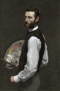 自画像、1865-66 作： Jean Frederic Bazille