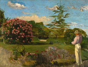 小さな庭師、1866-67年 作： Jean Frederic Bazille