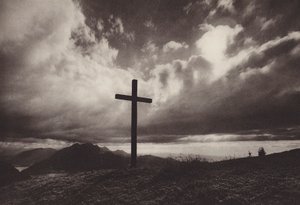 夜のムード（白黒写真）