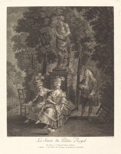 王宮の夜 作： Jean Gabriel Caquet after François André Vincent