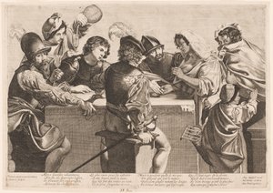 占い師 作： Jean Ganière after Valentin de Boullogne