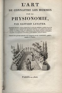 人相学 - Physiognomony - Johann Gaspar Lavater (1741-1801)の「The art of knowing men through physiognomy」の正面図 - 1806年 作： Jean Gaspard Lavater