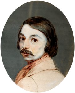 作者ニコライ・ゴーゴリの肖像画、1809～1852年、1830年代末。 作： Jean Gerin