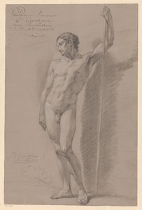 正面から見た男性立裸体（一等賞 1776年） 作： Jean Grandjean