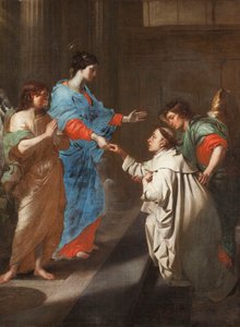 祝福されたヘルマン・ヨーゼフの聖母マリアへの神秘的な婚約。 作： Jean Guillaume Carlier