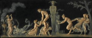 リープカエルのゲーム、1785年。 作： Jean Guillaume Moitte