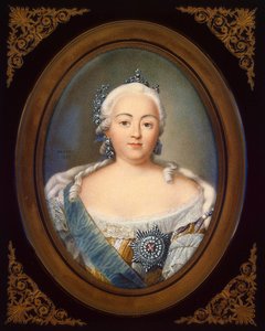 皇后エリザベスペトロヴナ1709-1762の肖像 作： Jean Henri Benner