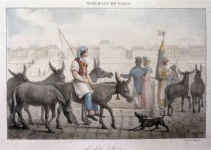 19世紀末、ジャン・アンリ・マルレ（1771-1847）が制作した72枚の版画「Les Tableaux de Paris」の中の1枚。