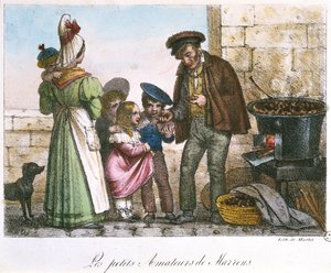 小さな栗の愛好家、1810-20年頃 作： Jean Henri Marlet