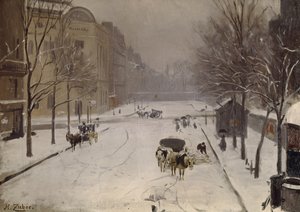 レンヌラスパイユクロスロード、1889年 作： Jean Henri Zuber