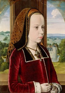 オーストリアのマーガレット、ca。 1490。 作： Jean Hey