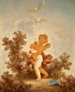 フラゴナール - 愛の進行 歩哨を愛す、1790-91年 作： ジャン・ホノレ・フラゴナール